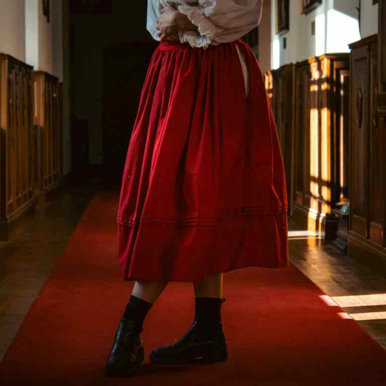 Adjustable Split-Side Wrap Skirt with Deep Pockets